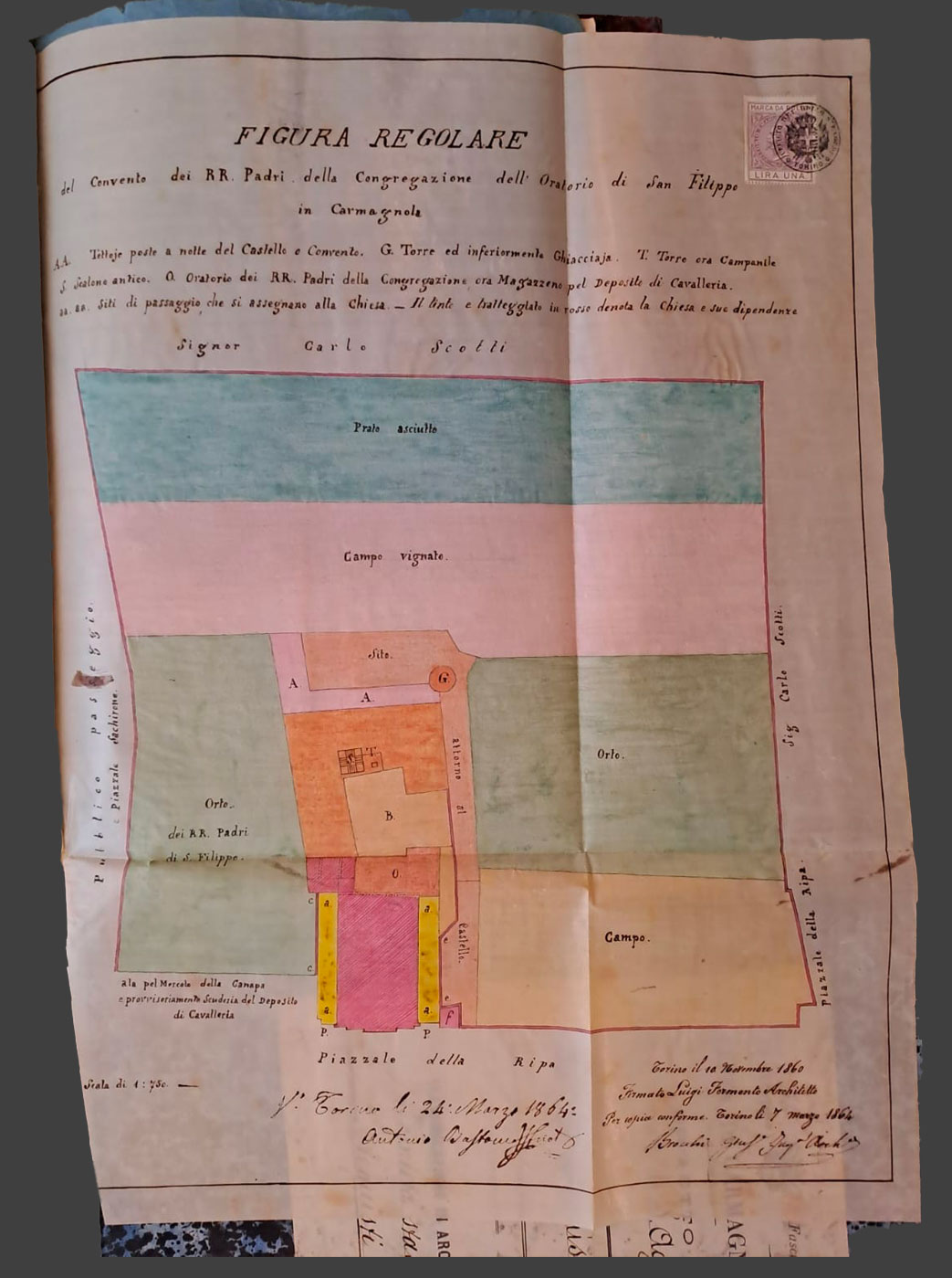 Vendita di San Filippo (1864) Mappa di San Filippo